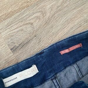 Anthropologie Pilcro Deep Blue Denim Skirt